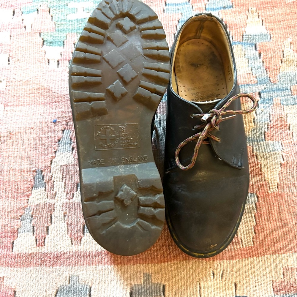 Dr. Martens Classic Black Leather Oxford Shoes m5.5 w7.5 - Picture 3 of 7
